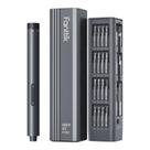 Chave de fenda elétrica Fanttik E1 Max 3.7V com bits 50 em 1 cinza
