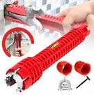 Chave de Grifo Inglesa Universal Hidráulica Ferramenta Multifuncional 8 em 1 Pia Torneira Sifão Cano