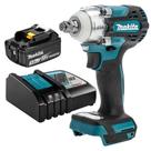 Chave de Impacto 1/2" 18V 330 Nm DTW300Z + Bateria 3.0Ah + Carregador DC18RC - MAKITA Chave de Impacto 1/2" 18V 330 Nm DTW300Z + Bateria 3.0Ah + Carregador DC18RC - MAKITA