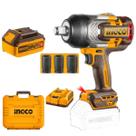 Chave de impacto 1350nm quadrado 3/4pol a bateria 20v linha p20s c.2 baterias 5.0ah ingco ciwli20135-9