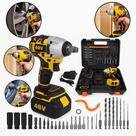 Chave de Impacto 48V Brushless Profissional com 2 Baterias Recarregáveis e Maleta Resistente Chave de Impacto 48V Brushless Profissional com 2 Baterias Recarregáveis e Maleta Resistente