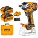 Chave de impacto 500nm quadrado 1/2pol a bateria 20v linha p20s c.2 baterias 4.0ah ingco ciwli2050-9 Chave de impacto 500nm quadrado 1/2pol a bateria 20v linha p20s c.2 baterias 4.0ah ingco ciwli2050-9