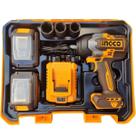 Chave de impacto 850nm quadrado 1/2pol a bateria 20v linha p20s c.2 baterias 4.0ah ingco ciwli2085-9 Chave de impacto 850nm quadrado 1/2pol a bateria 20v linha p20s c.2 baterias 4.0ah ingco ciwli2085-9