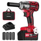 Chave de impacto AVID POWER 20V 1/2" sem escova de 370 pés-lbs de torque