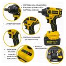 Chave de impacto Bomder com 02 baterias lithium de 21V Profissional Chave de impacto Bomder com 02 baterias lithium de 21V Profissional