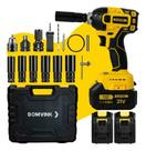 Chave De Impacto Com 02 Baterias 21V Íon-Lítio Profissional