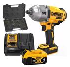 Chave De Impacto Dewalt Bateria 4ah Dcf900 1898nm Com Soquetes