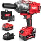 Chave de impacto sem fio Alloyman 2000N.m 20V 4000mAh com 3 soquetes Chave de impacto sem fio Alloyman 2000N.m 20V 4000mAh com 3 soquetes