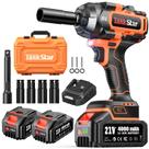 Chave de impacto sem fio TaskStar 1/2" 1500Nm com baterias