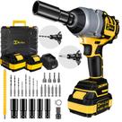 Chave de impacto sem fio WOIZAO 21V 650 pés-lbs sem escova Chave de impacto sem fio WOIZAO 21V 650 pés-lbs sem escova