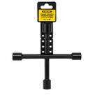 Chave de Roda Cruz 4 Bocas 12/13/14/17mm Profissional Alta Resistência para Carros e Motos