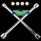 Chave De Roda Cruz 4 Bocas 17 x 19 x 21 x 23 Universal Chave De Roda Cruz 4 Bocas 17 x 19 x 21 x 23 Universal
