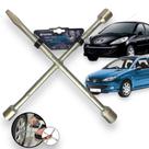 Chave de Roda Cruz Estrela Ferramenta Peugeot 206 207 Todos