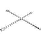 Chave de roda tipo cruz 17,0 mm x 19,0 mm x 21,0 mm x encaixe 1/2" para soquete