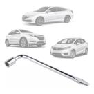 Chave De Roda Universal Em L Padrão Original 19mm Para Honda GM Fiat Ford Chave Longa 32cm