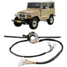 Chave de Seta Toyota Bandeirante 1985 a 1991 Farol Alto e Baixo Lampejo de Farol Pisca Alerta Limpador com Duas Velocidades e Lavador com Esguicho Ospina 42077 Original 843.109.800.4