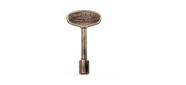 Chave de válvula de gás Canterbury Blue Flame 7,5 cm de zinco antigo