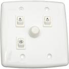Chave Dimmer Rotativo 4x4 C/2 Lâmpadas E 1 Ventilador Rxf