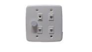 Chave Dimmer Rotativo 4x4 C/3 Lâmpadas E 1 Ventilador Rxf