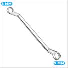 Chave Estrela Profissional Cromo-Vanádio Diversos Tamanhos 8 a 19mm Boca Estriadas Combinada Cromada Chave Estrela Profissional Cromo-Vanádio Diversos Tamanhos 8 a 19mm Boca Estriadas Combinada Cromada