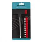 Chave Fenda Excellent Cabo ''T'' Com 9 Soquetes 04-12Mm 7Gi