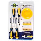 Chave Fenda/Phillips/Torx Brasfort Com Catraca Com 22 Pecas 7031