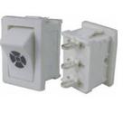 Chave Gangorra Branca Ventilador 6a 250v 3 terminais