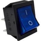 Chave Gangorra Com Led 4 Terminais Azul KCD4 Storm - PCT / 10