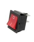 Chave gangorra on/off 4 polos vermelha 16a-250v