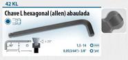 Chave Hexagonal Allen Abaulada Longa 5/64 42KL Gedore