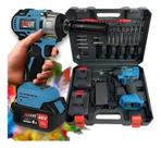 Chave Impacto 48v Brushless Profissional 35 Peças Full Azul Chave Impacto 48v Brushless Profissional 35 Peças Full Azul