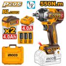 Chave Impacto INGCO Bl 1/2" Bateria 20V P20S