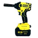 Chave Impacto Parafusadeira Furadeira 2 Baterias 21V Amarelo