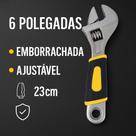 Chave Inglesa Ajustável 6 Polegadas