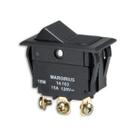 Chave Interruptor Gangorra Unipolar Preta Lig/Desl/Lig 15A MarGirius