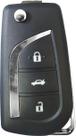 Chave KDB05 3 Botoes Toyota Lamina Yale