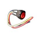 Chave lig/desl redonda LED Vermelho com fio IRRSR-2W