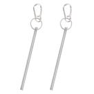 Chave Meia-Lua para Porta de Elevador Fukaisu 15 cm Metal 2 Peças Chave Meia-Lua para Porta de Elevador Fukaisu 15 cm Metal 2 Peças