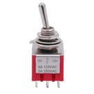 Chave Mini Toggle Switch DPDT Para Pedal On/Off/On 6 Polos
