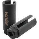 Chave para sonda lambda, estriada de 22 mm, aberta, VONDER