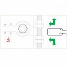 Chave poligonal aberta 17x19 mm