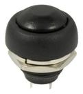 Chave / Push Button Pulsante 12mm Impermeável Preto