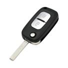 Chave Remota Automotiva Flip 433MHz Com 2 Botões Para Renault Clio III Kangoo Master Modus Twingo