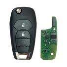 Chave Remota Flip 433MHz 46Chip Para Chevrolet Colorado Cruze Trax LS Com 2 Ou 3 Botões, PCB
