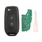 Chave Remota Flip De 2 Botões 433MHz Para Renault Dacia Logan 2 II 2018-2020 Com Chip PCF7961M 4A