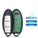 Chave Remota Inteligente KEYYOU Para Nissan Qashqai X-Trail 433.92MHz Com Chip S180144102 Chave Remota Inteligente KEYYOU Para Nissan Qashqai X-Trail 433.92MHz Com Chip S180144102
