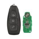 Chave Remota Inteligente Para Carro Ford Kuga Fiesta Focus Grand C-Max 2011+ 433Mhz ID49 Keyless Go