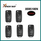 Chave Remota Para Carro Volkswagen 5pcs Xhorse XEB510EN B5 Super Remote Com Chip Super XT27B 3