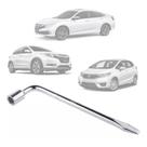 Chave Roda Universal Em L Padrão Original 19mm Honda GM Fiat Compativel Com Civic City HR-V Onix - I Chave Roda Universal Em L Padrão Original 19mm Honda GM Fiat Compativel Com Civic City HR-V Onix - I
