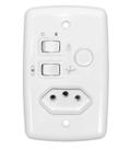 Chave Rotativa com Tomada Luz Ventilador e Exaustor 110v/220v 400w Branco